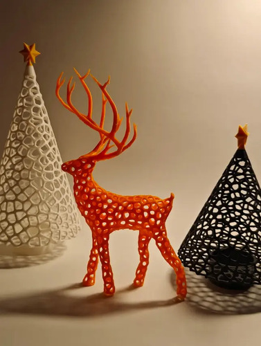 Adorno Navidad - Reno Voronoi - Foto 4