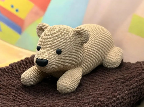 Figura Decoración- Osito De Tejido - Foto 2