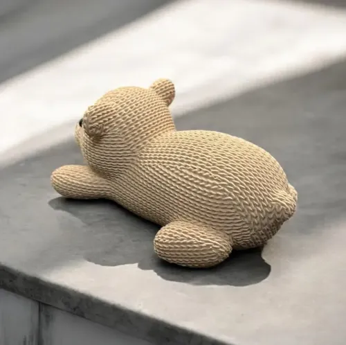 Figura Decoración- Osito De Tejido - Foto 3