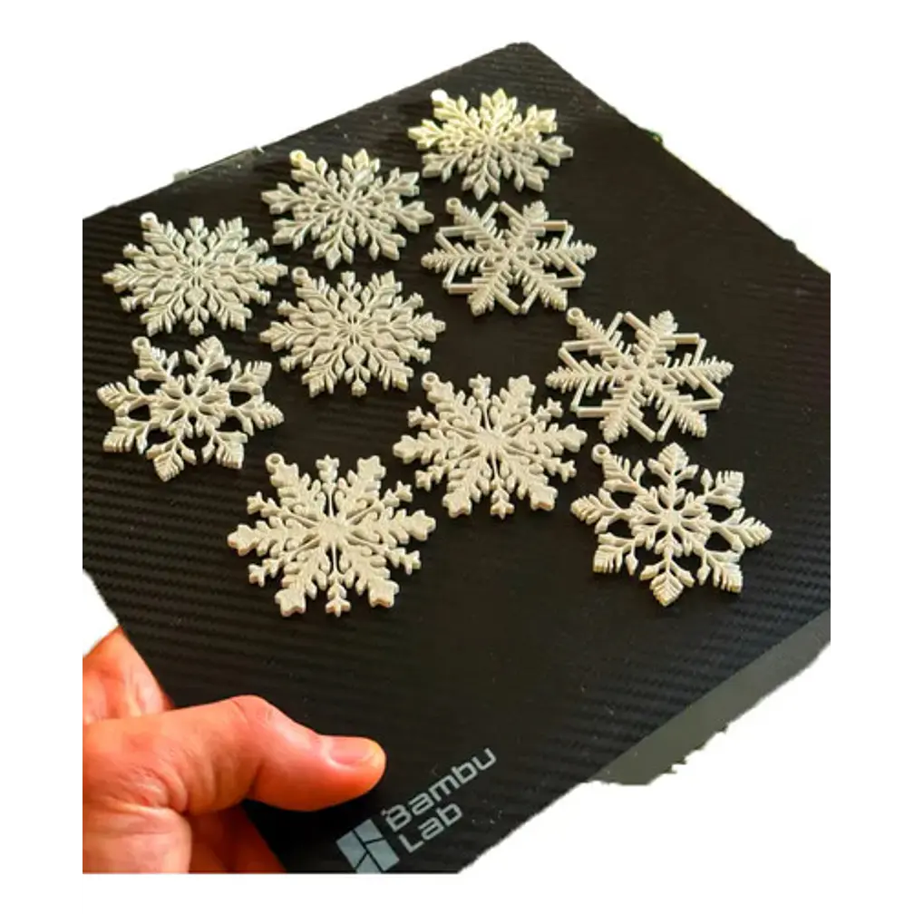 Adornos Árbol Navidad - Copos De Nieve (pack 10 Un) 1