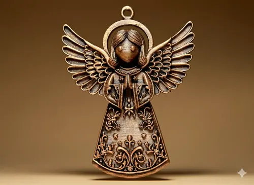 Navidad Decorativa - Angel Dorado - Foto 2