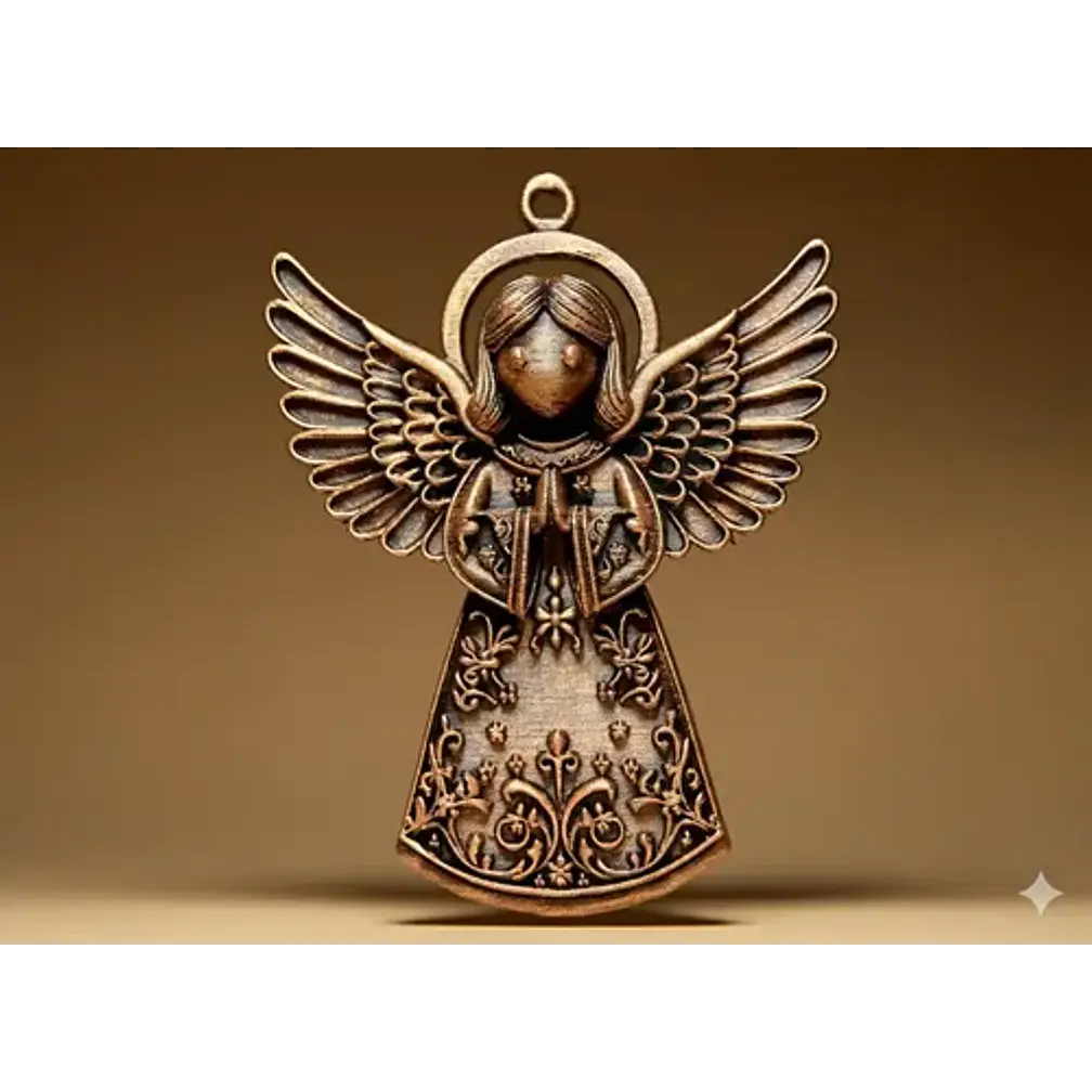 Navidad Decorativa - Angel Dorado 2