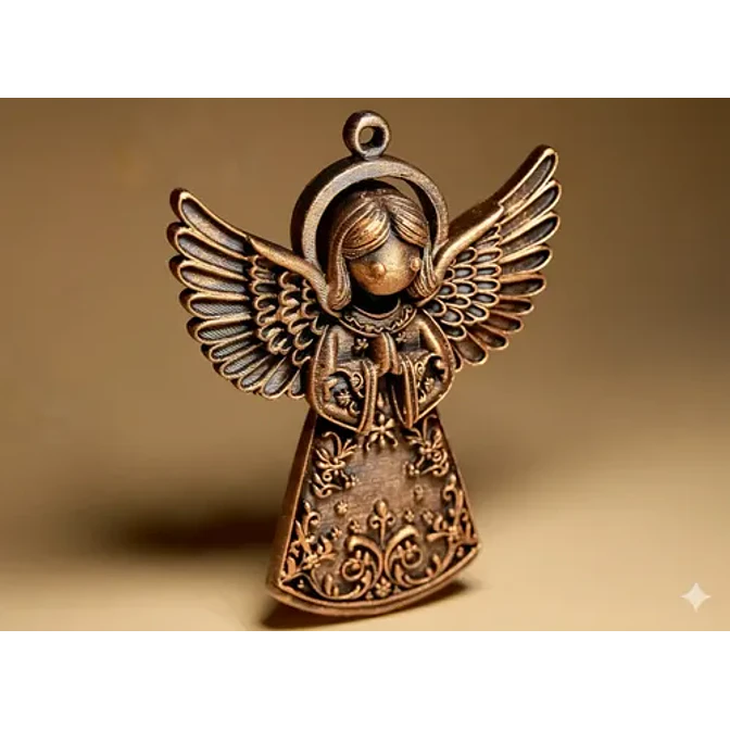 Navidad Decorativa - Angel Dorado 3