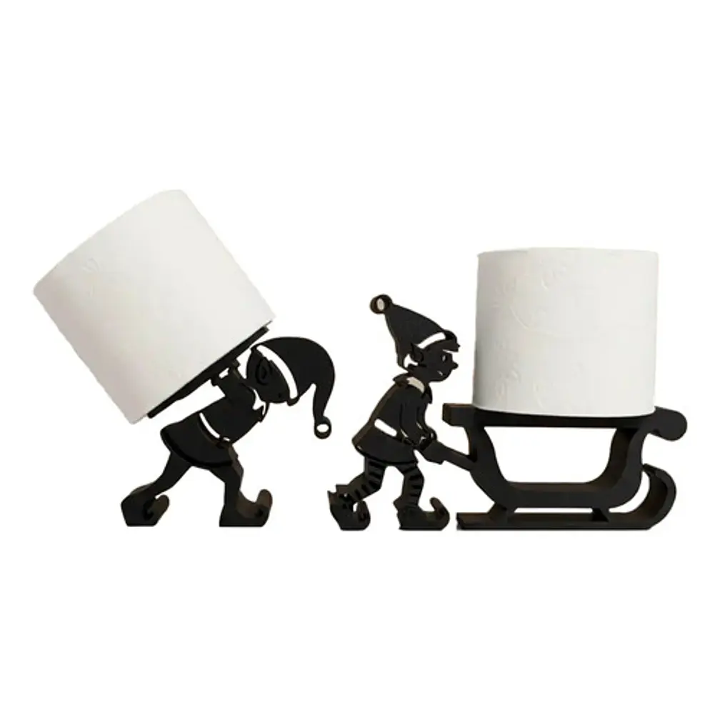Organización Baño - Porta Rollos Elfos Navidad (pack 2 Un) 1