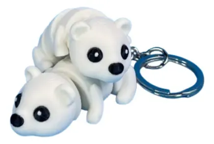 Llaveros - Modelo Oso Polar Flexible (pack De 2) - Foto 2
