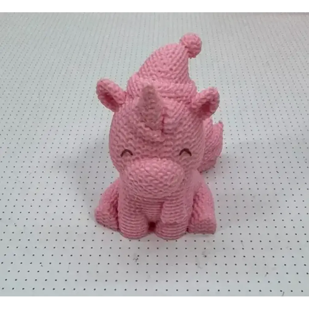 Adorno - Unicornio De Navidad Estilo Tejido 3