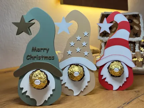 Adorno Navidad Chocolates - Gnomos (pack 3 Un) - Foto 5