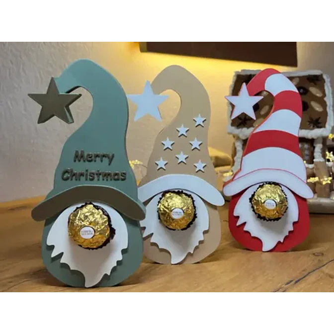 Adorno Navidad Chocolates - Gnomos (pack 3 Un) 5