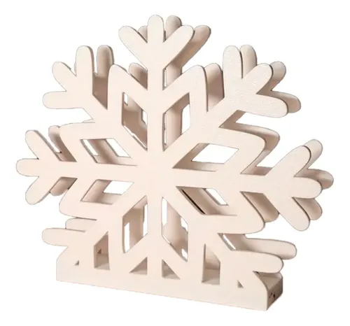 Servilletero Navideño - Copo De Nieve