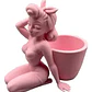 Macetero Para Suculentas Estilo Chica Retro - Miniatura 3