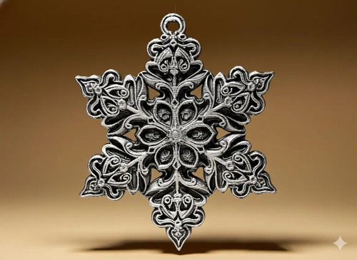 Estrella Decorativa - Estrella Copo De Nieve - Foto 2