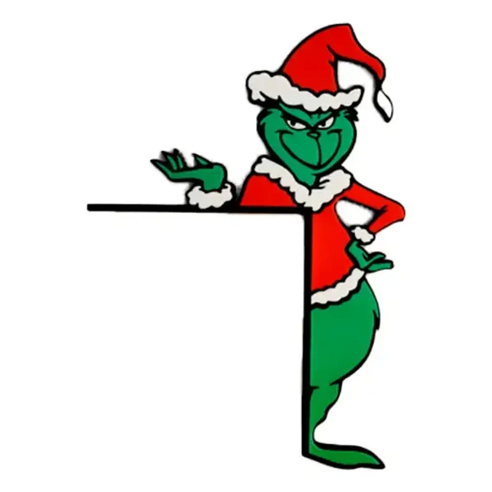 Adorno Navidad - Esquinero De Puerta Grinch 1