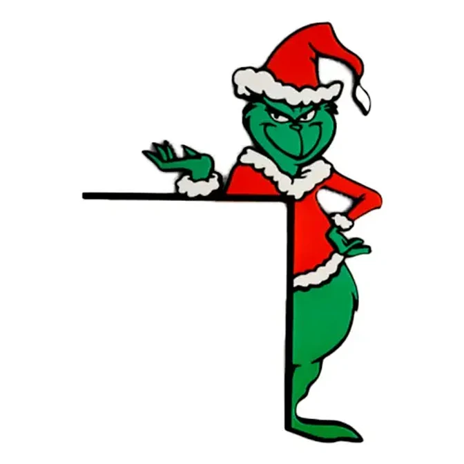 Adorno Navidad - Esquinero De Puerta Grinch 1