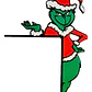 Adorno Navidad - Esquinero De Puerta Grinch - Miniatura 1