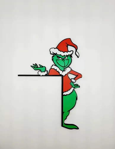 Adorno Navidad - Esquinero De Puerta Grinch - Foto 2
