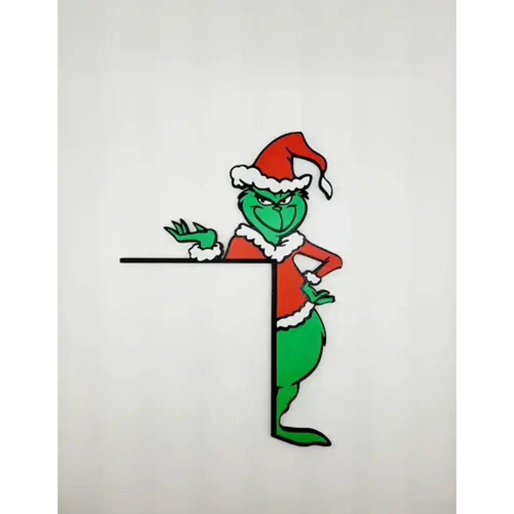 Adorno Navidad - Esquinero De Puerta Grinch 2