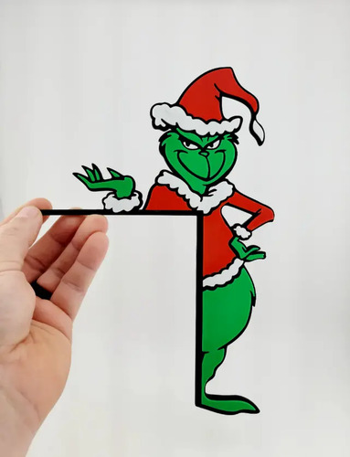 Adorno Navidad - Esquinero De Puerta Grinch - Foto 3