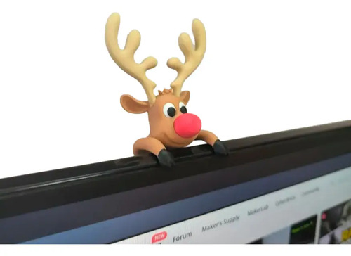 Decoración Navidad - Rodolfo El Reno Para Monitor