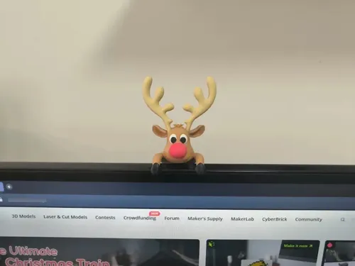Decoración Navidad - Rodolfo El Reno Para Monitor - Foto 3