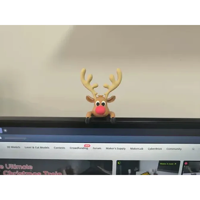 Decoración Navidad - Rodolfo El Reno Para Monitor 3