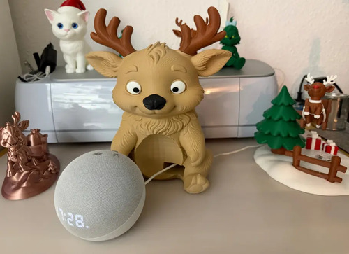 Soporte Para Parlante Echo Dot Con Forma De Reno - Foto 2