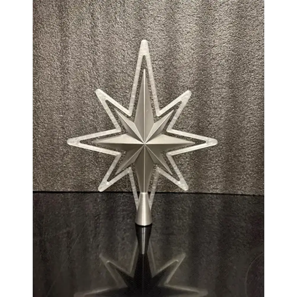 Adorno Navidad - Estrella Para Punta Árbol 2