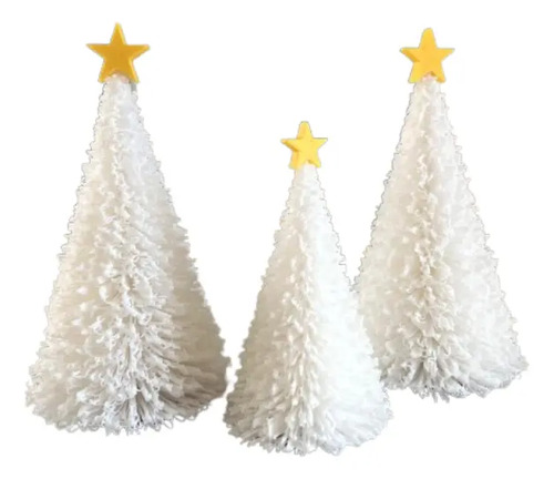 Trio De Árboles De Navidad Modernos