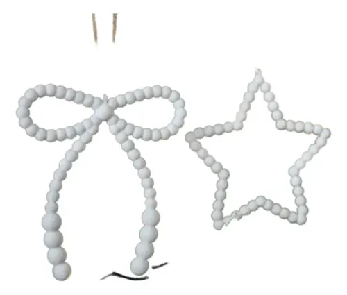 Elegante Conjunto De Adornos Navideños De Cuentas