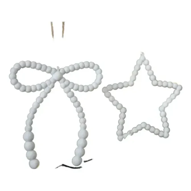 Elegante Conjunto De Adornos Navideños De Cuentas 1