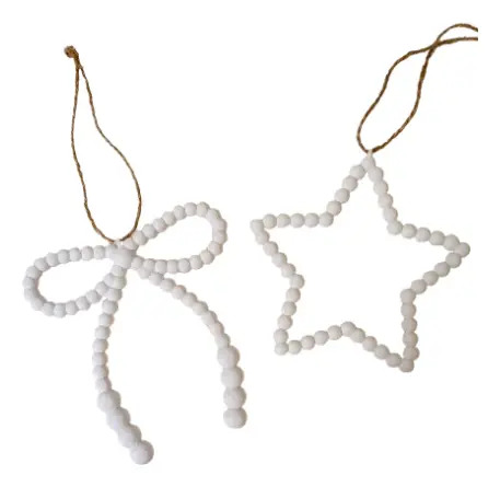 Elegante Conjunto De Adornos Navideños De Cuentas - Foto 2