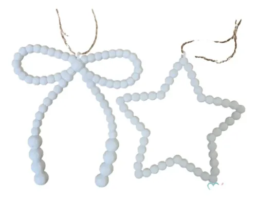 Elegante Conjunto De Adornos Navideños De Cuentas - Foto 3