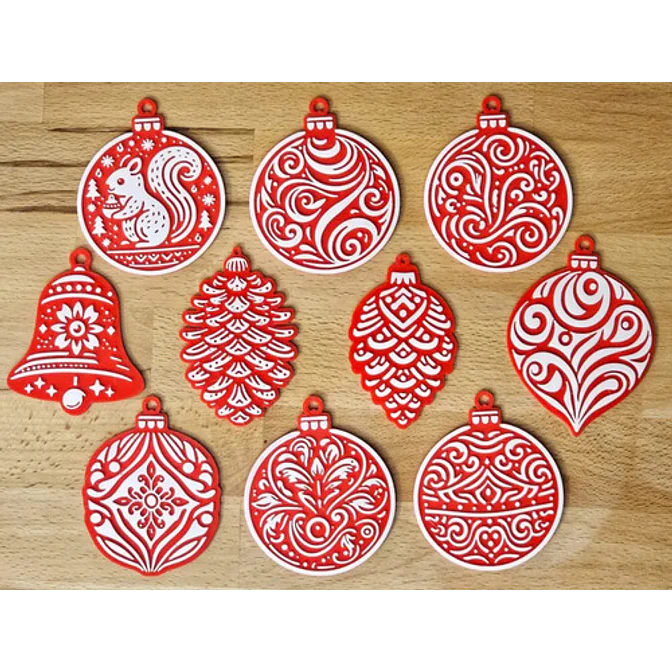 Adornos Decorativos - Árbol Navidad (pack 10 Un) 4