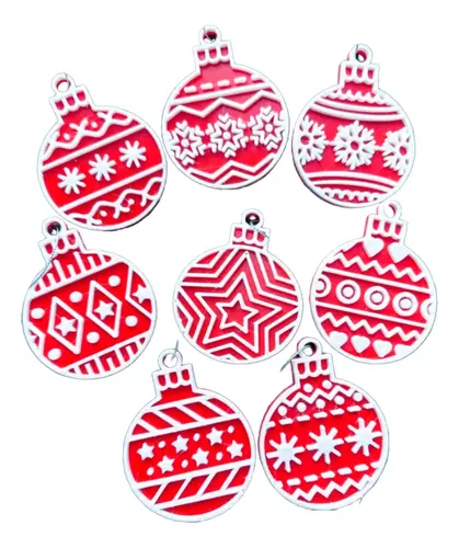 Adornos Navidad - Bolas Decorativas Para Árbol (pack 8 Un)