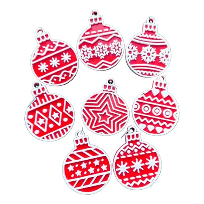 Adornos Navidad - Bolas Decorativas Para Árbol (pack 8 Un) 1