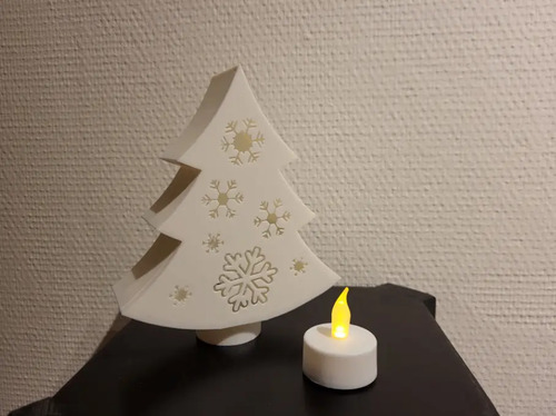 Portavelas De Árbol De Navidad Moderno