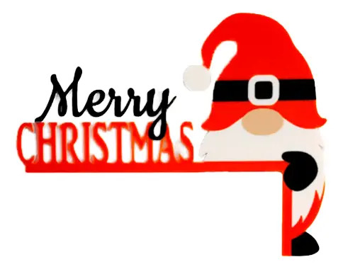 Adorno Navidad - Esquinero De Puerta Gnomo