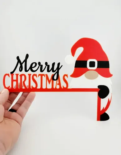 Adorno Navidad - Esquinero De Puerta Gnomo - Foto 3
