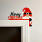 Adorno Navidad - Esquinero De Puerta Gnomo - Miniatura 4