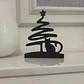 Adorno - Árbol Y Gato De Navidad Minimalista - Miniatura 2