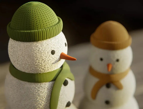 Adornos Navidad - Muñecos De Nieve Efecto Peludo (pack 2 Un) - Foto 3