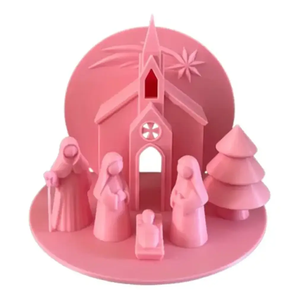 Pesebre Belén - Rosado 1