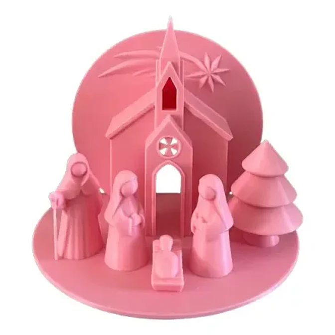 Pesebre Belén - Rosado 2
