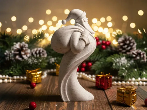 Adorno Navidad - Figura Elegante Papa Noel - Foto 4