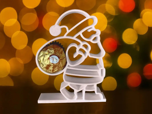 Adorno Navidad - Saco De Regalos De Papa Noel Chocolate - Foto 4