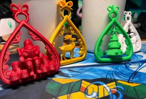 Adornos Navidad En Forma De Lágrima (pack 4 Un) - Foto 2
