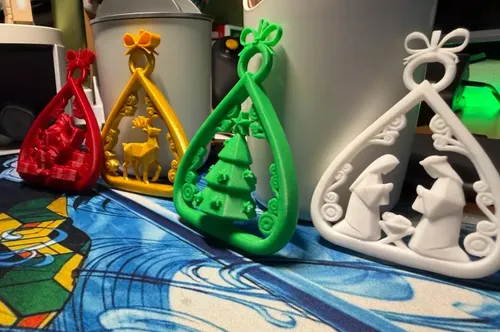 Adornos Navidad En Forma De Lágrima (pack 4 Un) - Foto 3