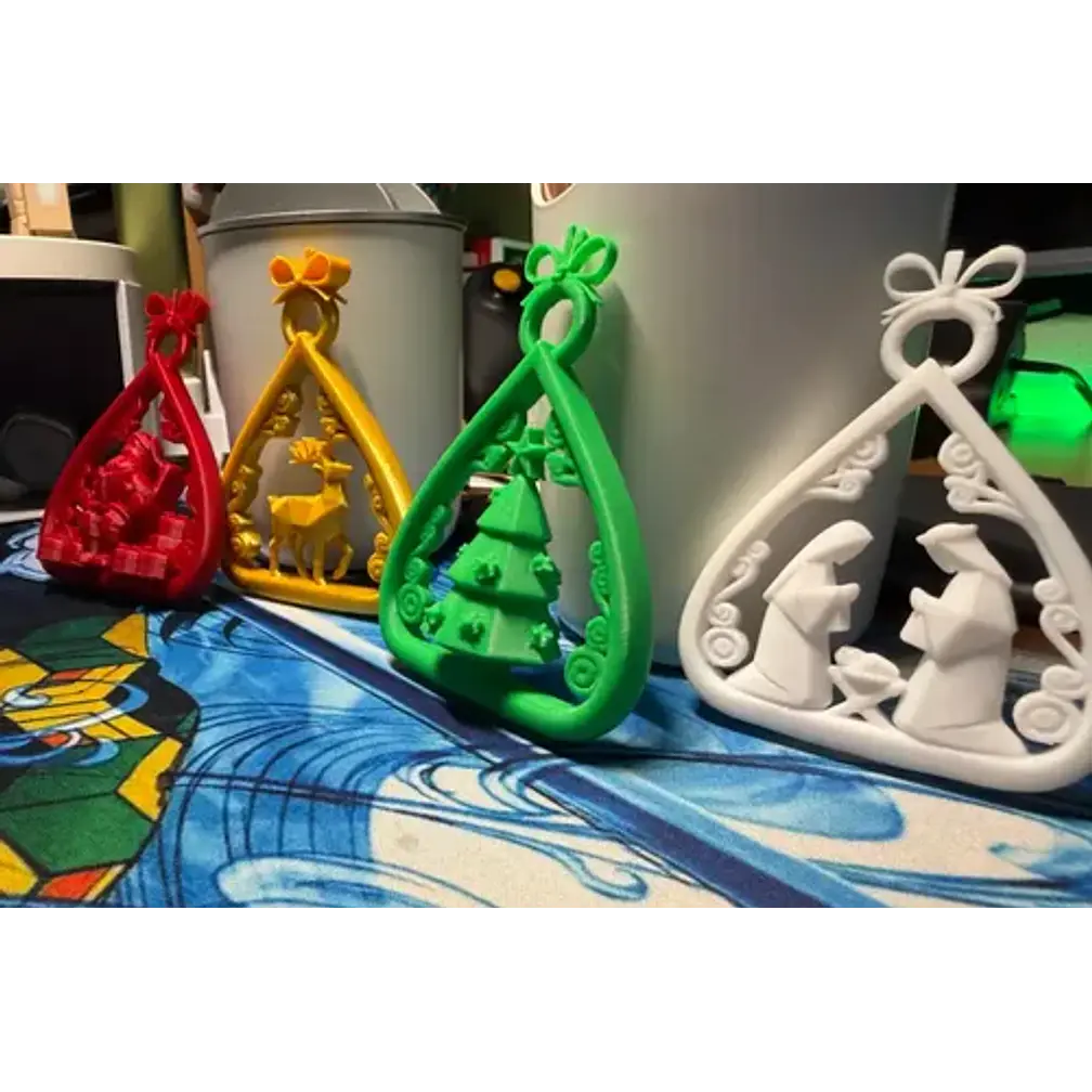 Adornos Navidad En Forma De Lágrima (pack 4 Un) 3