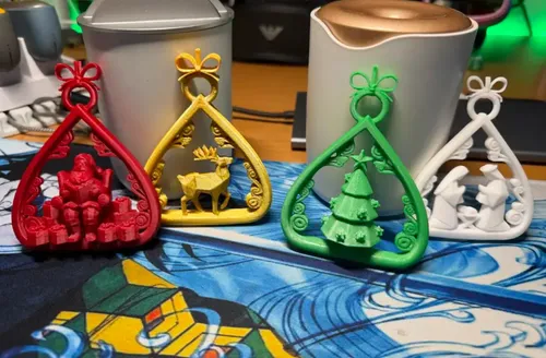 Adornos Navidad En Forma De Lágrima (pack 4 Un) - Foto 4
