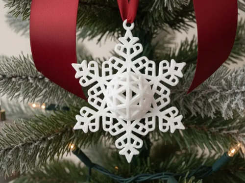Adorno De Copo De Nieve De Navidad