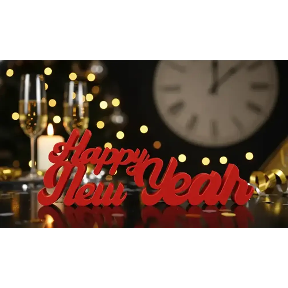 Letrero - Happy New Year 3